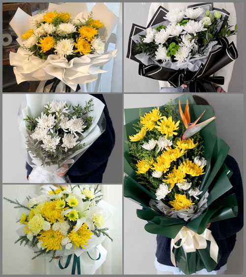 江苏宿迁泗洪县四河乡白事花束代送